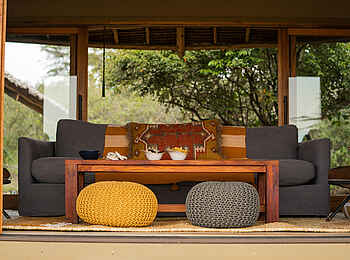 Naboisho Camp: Family Tent Lounge