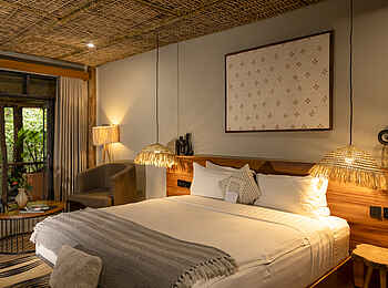 Sambora Kinigi Lodge: Doppelbett