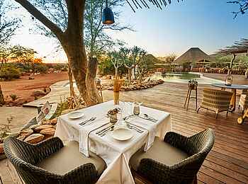 The Motse Tswalu: Private Dinner The Motse Tswalu: Private Dinner