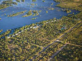 The Royal Livingstone: Morgensonne auf dem Hotel The Royal Livingstone: Morgensonne auf dem Hotel