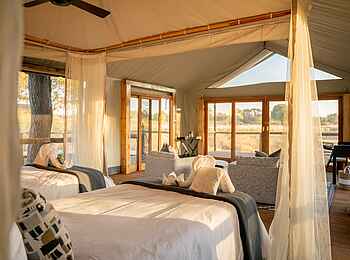 4 Rivers Camp: Twin-Betten 4 Rivers Camp: Twin-Betten