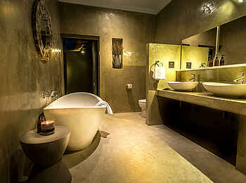 Bagatelle Kalahari Boutique Farmhouse: Gästebad Bagatelle Kalahari Boutique Farmhouse: Gästebad