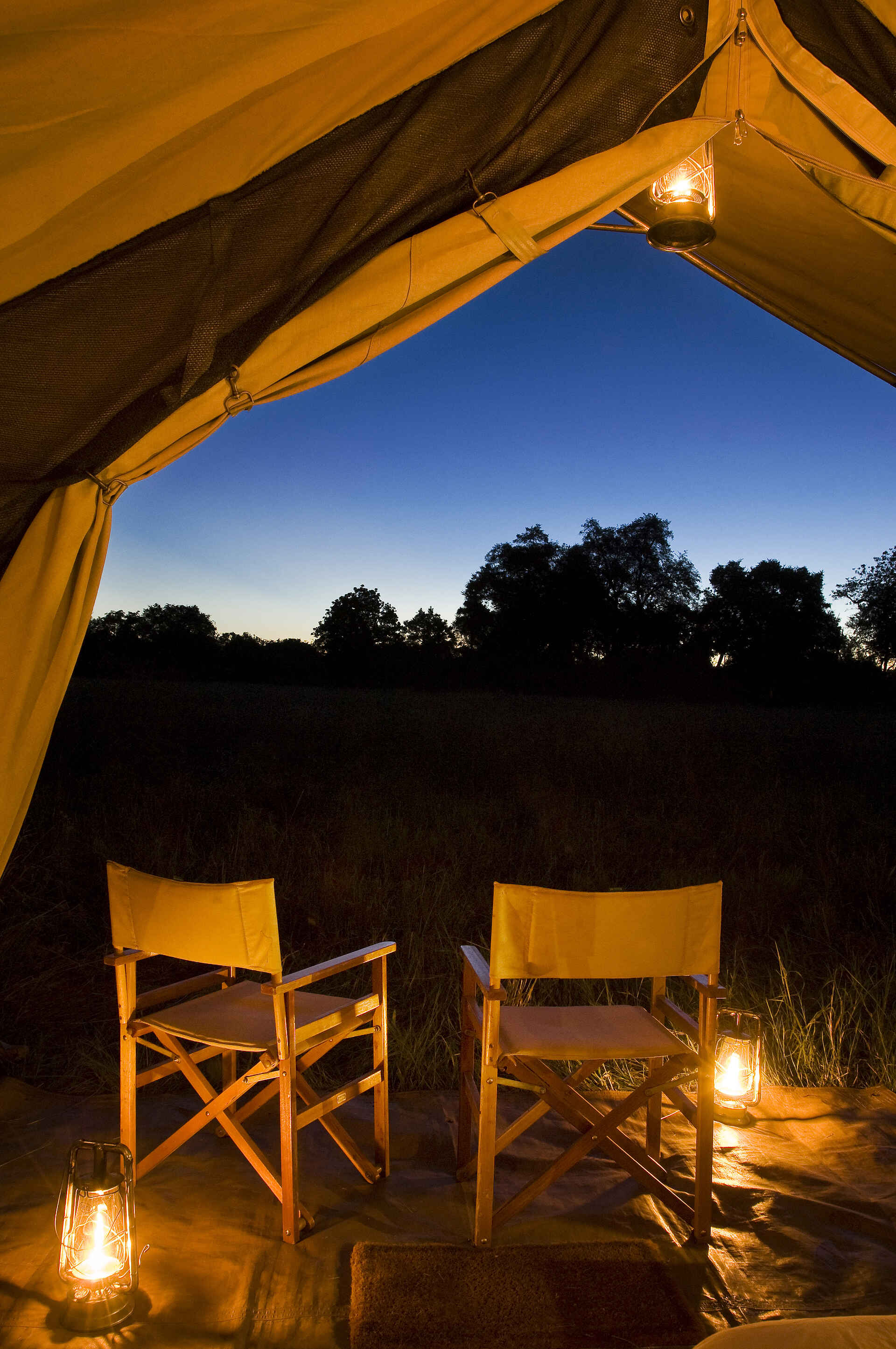 Chobe under Canvas: Abendstimmung