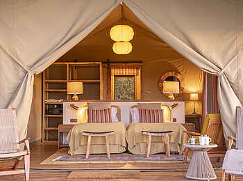 Governor´s Camp: Family Tent Twinbetten