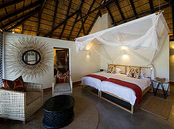 Mfuwe Lodge: Doppelbett