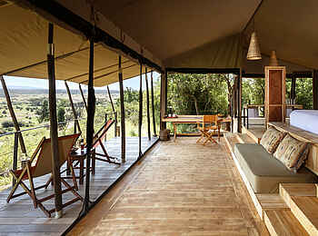 Saruni Eagle View: Blick ins Zelt Saruni Eagle View: Blick ins Zelt