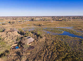 Mma Dinare Camp: Luftbild Mma Dinare Camp: Luftbild