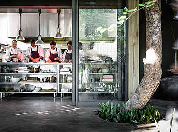 Singita Ebony Lodge: Interaktive Küche Singita Ebony Lodge: Interaktive Küche