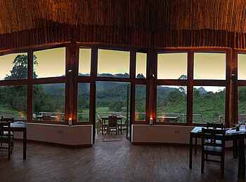 Bale Mountain Lodge: Panorama der Lounge Bale Mountain Lodge: Panorama der Lounge