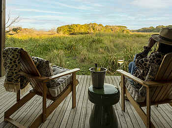 Makakatana Bay Lodge: Blick von der Terrasse Makakatana Bay Lodge: Blick von der Terrasse
