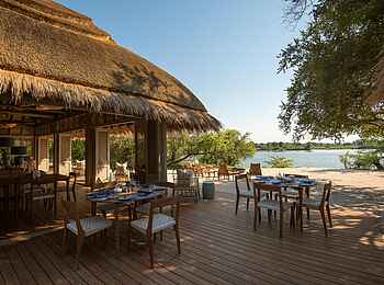 Mpala Jena Camp: Blick auf den Sambesi Mpala Jena Camp: Blick auf den Sambesi