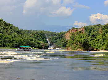 Murchison River Lodge: Blick zu den Murchison Falls