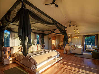 Tubu Tree Camp: Blick in ein Gästezelt