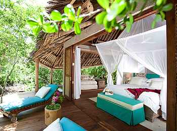 Vamizi Island: Casamina Suite mit Terrasse Seitenansicht