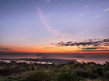 Akagera Game Lodge: Abend über Lake Ihema Akagera Game Lodge: Abend über Lake Ihema