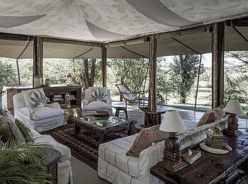 Richards River Camp: Unterkunft von innen Richards River Camp: Unterkunft von innen