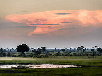 Xigera Safari Lodge: Wolkenkulisse Xigera Safari Lodge: Wolkenkulisse