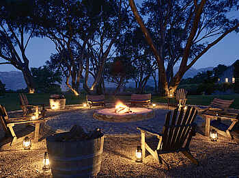 Boschendal Wine Estate: An der Feuerstelle