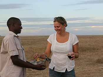 Chaka Camp: Sundowner im Busch