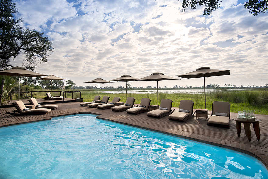 Nxabega Okavango Tented Camp: Swimming Pool Nxabega Okavango Tented Camp: Swimming Pool