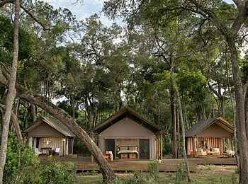 Paradise Plains Camp: Blick auf Gästeunterkunft