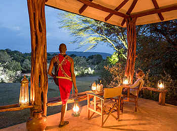 Basecamp Mara Houses: Die Veranda des Mara House Basecamp Mara Houses: Die Veranda des Mara House