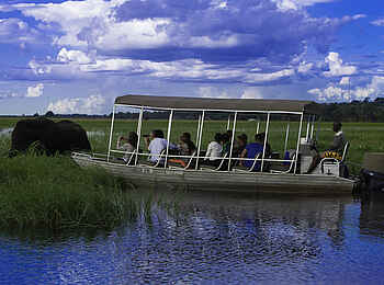 Chobe Marina Lodge: Bootssafari