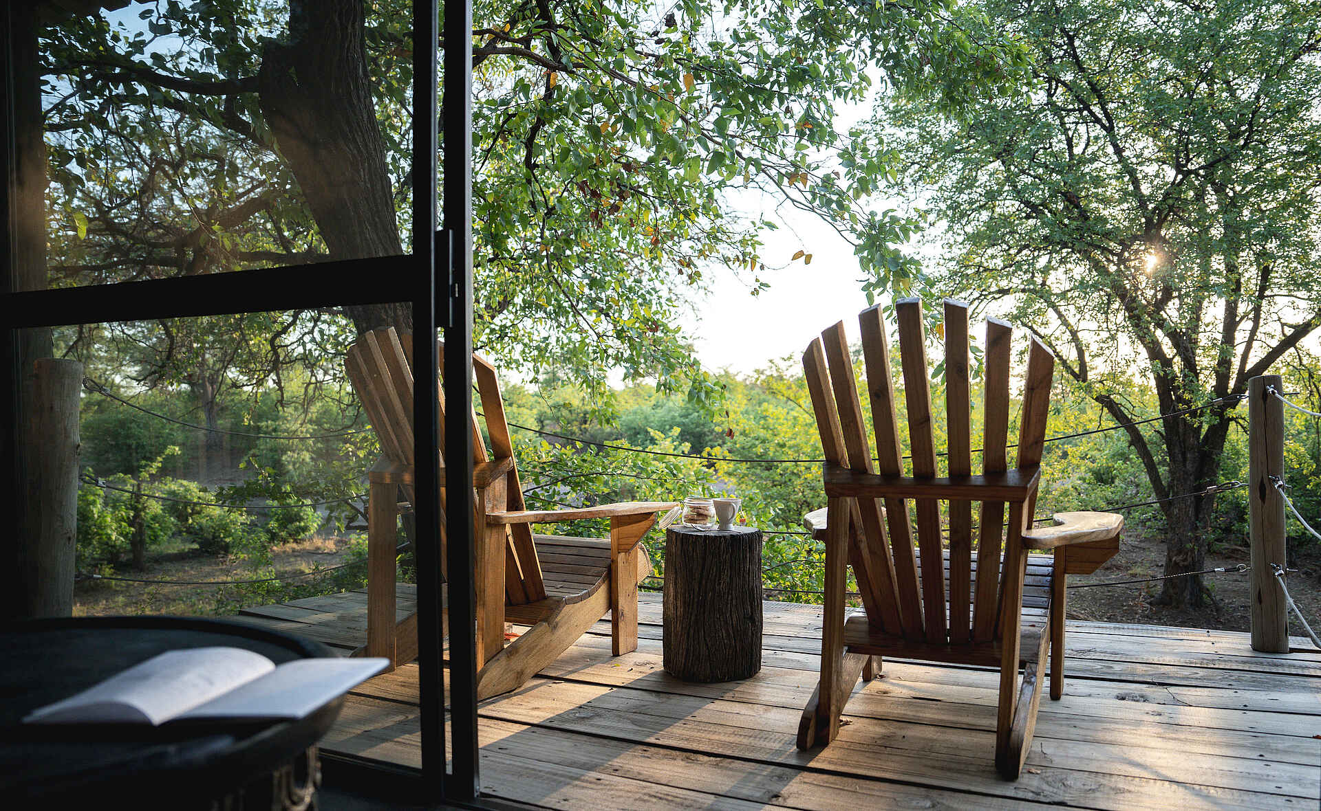 Mashatu Lodge: Veranda