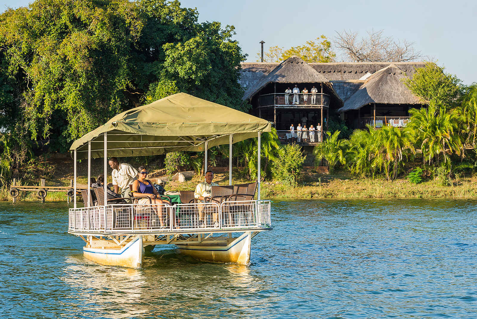 Mukambi Safari Lodge: Safari im Boot Mukambi Safari Lodge: Safari im Boot