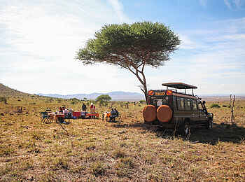 Soroi Cheetah Tented Camp: Buschfrühstück
