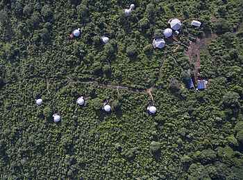 The Highlands Camp: Das Camp aus der Vogelperspektive