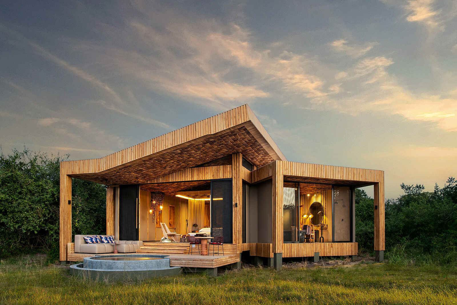 andBeyond Grumeti Serengeti River Lodge: Blick auf eine Suite andBeyond Grumeti Serengeti River Lodge: Blick auf eine Suite