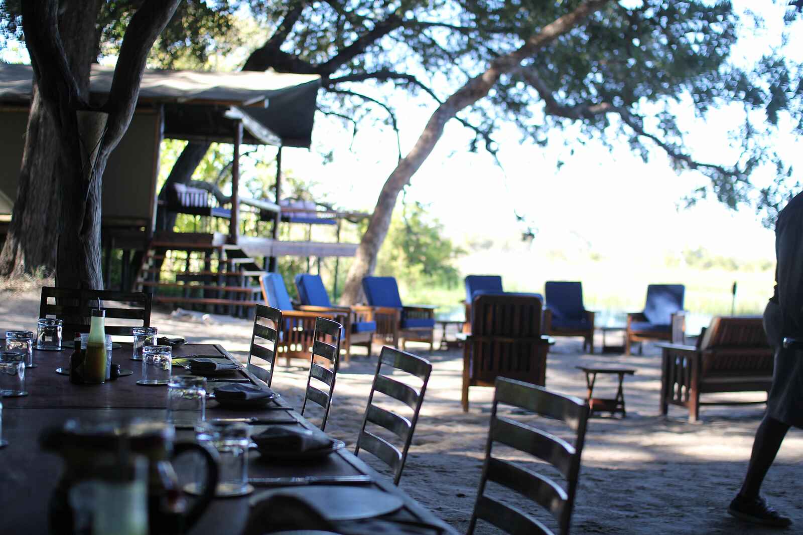 Kujwana Camp: Gemeinschaftsbereich Kujwana Camp: Gemeinschaftsbereich