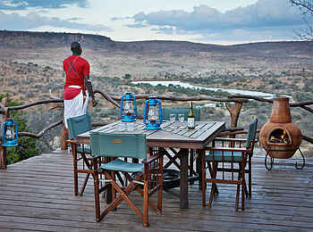 Loisaba Star Beds: Restaurant Terrasse Loisaba Star Beds: Restaurant Terrasse