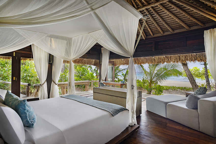 North Island: Die Aussicht aus dem Schlafzimmer der Beachfront Villa North Island: Die Aussicht aus dem Schlafzimmer der Beachfront Villa