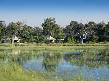 Nxabega Okavango Tented Camp: Blick zum Camp