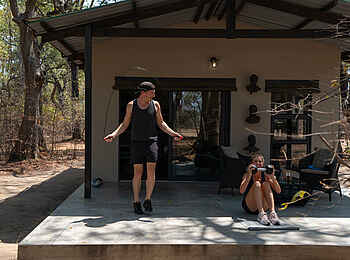Sanguni Safari Lodge: Workout im Fitnessstudio