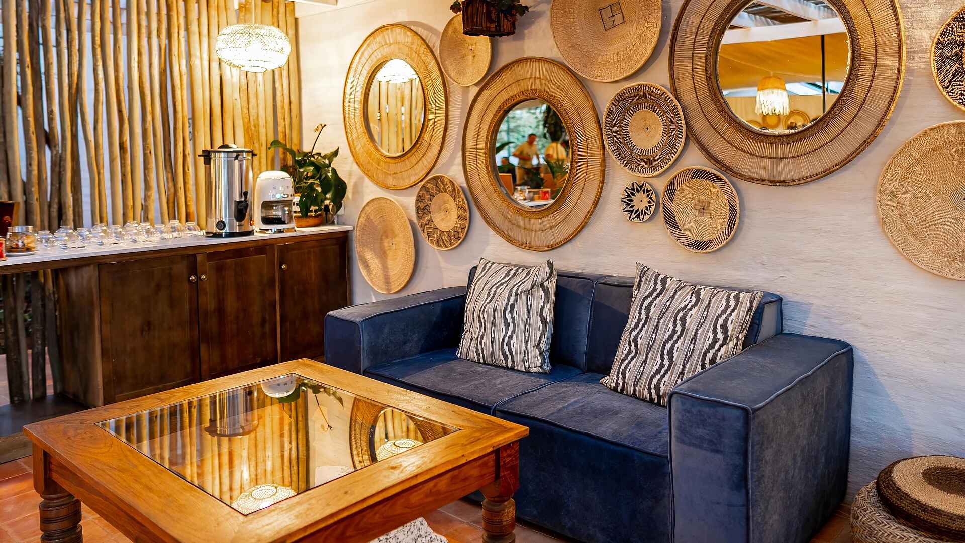 Shongwe Samanzi Lodge: Blick in die Lounge Shongwe Samanzi Lodge: Blick in die Lounge