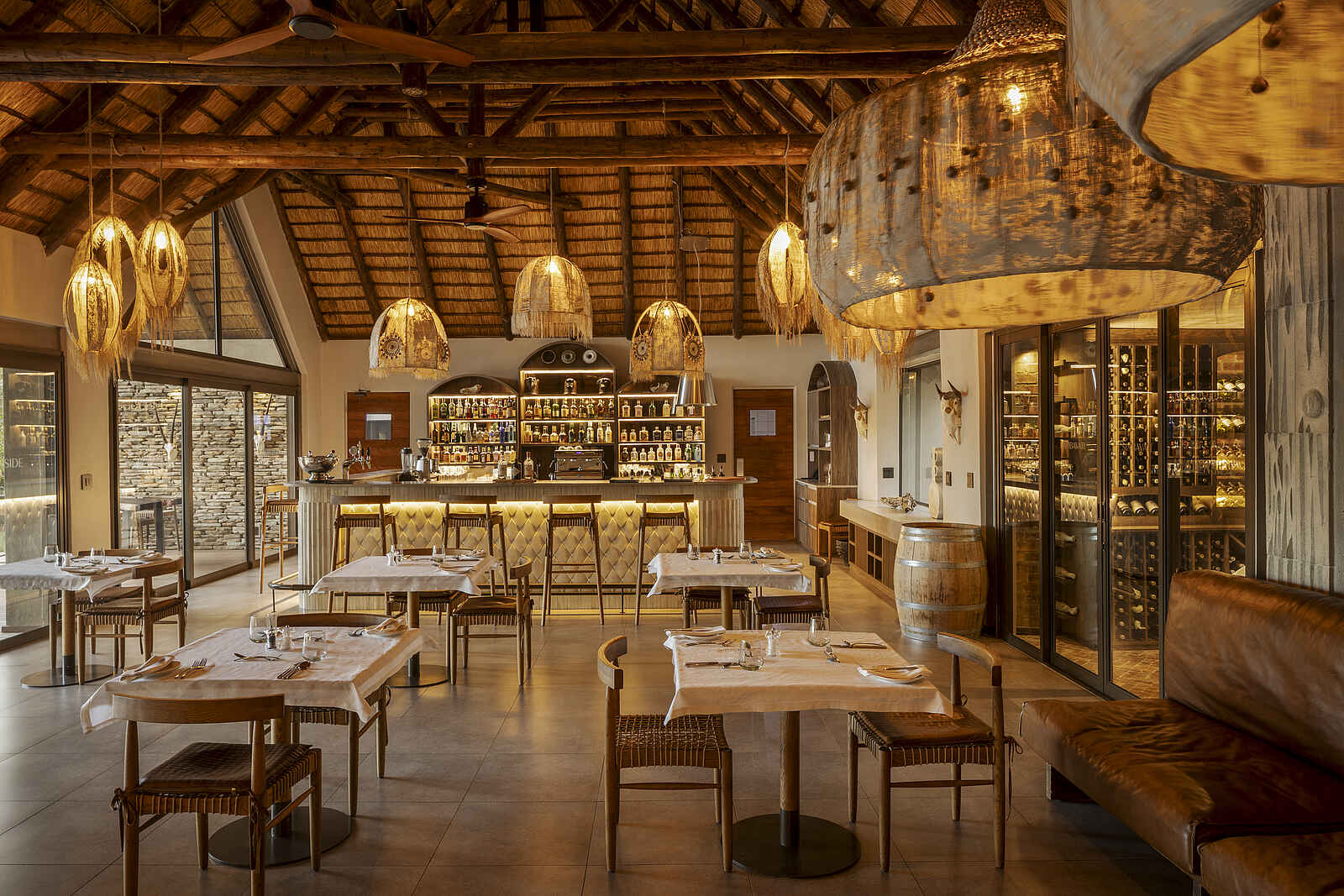 Simbavati Waterside Lodge: Das Restaurant Simbavati Waterside Lodge: Das Restaurant