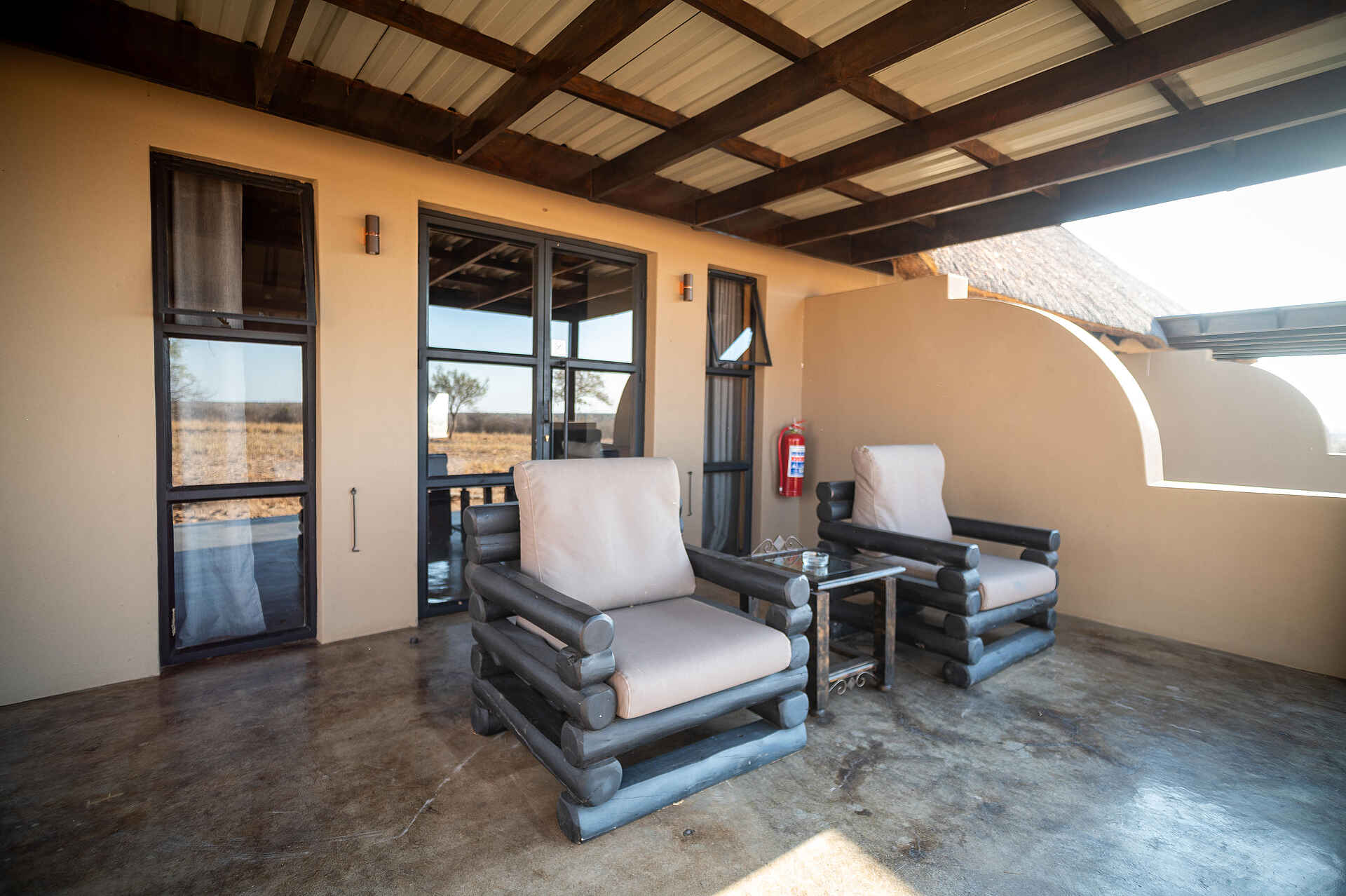 The Dune Camp: Terrasse