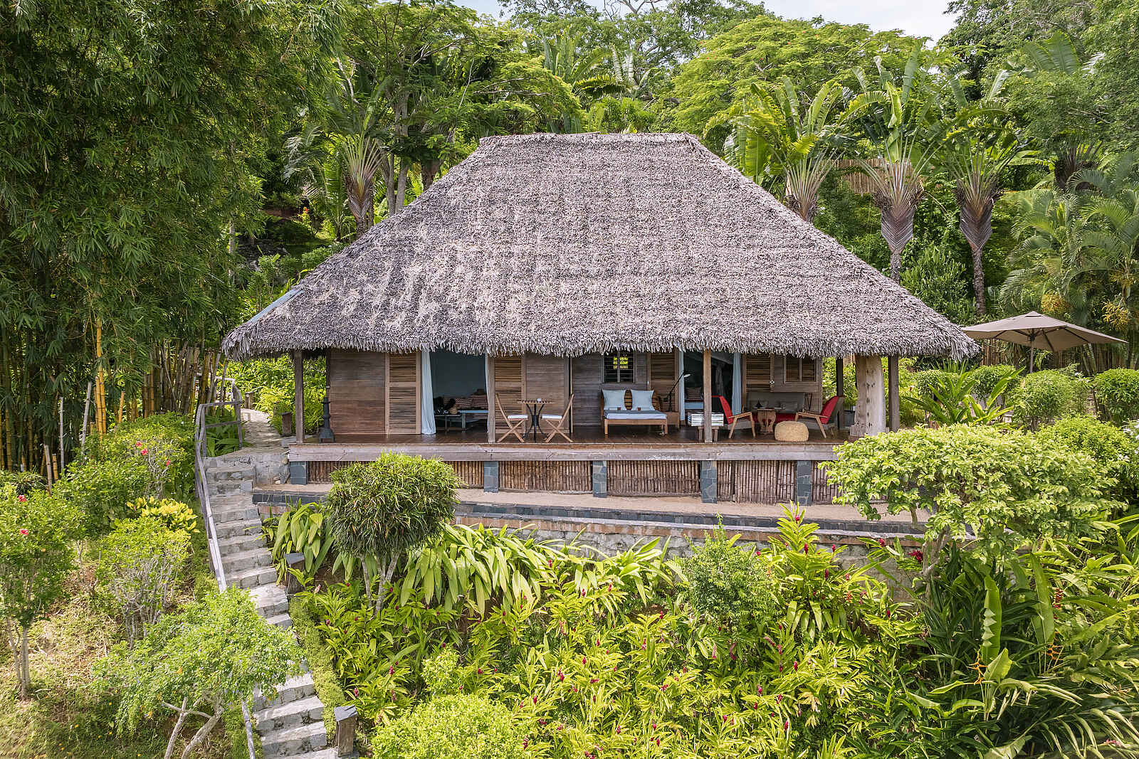 Time + Tide Tsara Komba: Blick auf eine Gästeunterkunft Time + Tide Tsara Komba: Blick auf eine Gästeunterkunft