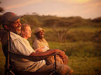 Charlie Sanjan Safari Camp: Sonnenuntergang