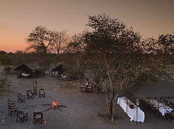 Chobe under Canvas: Das Camp aus der Luft