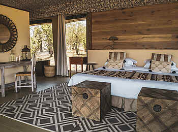 Entim Private Wing Camp: Gäste Suite Bett Entim Private Wing Camp: Gäste Suite Bett