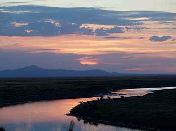 Katavi Wildlife Camp: Ausblick am Abend