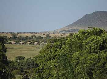 Kichwa Tembo Tented Camp: Camp und Oloololo-Hügel Kichwa Tembo Tented Camp: Camp und Oloololo-Hügel