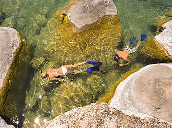 Mumbo Island Camp: Schnorcheln