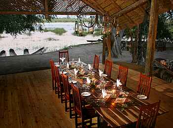 Pom Pom Camp: Blick auf die Pom-Pom-Lagune Pom Pom Camp: Blick auf die Pom-Pom-Lagune