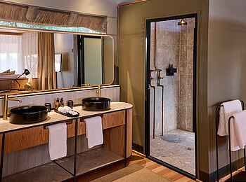 Savute Safari Lodge: Badezimmer Savute Safari Lodge: Badezimmer