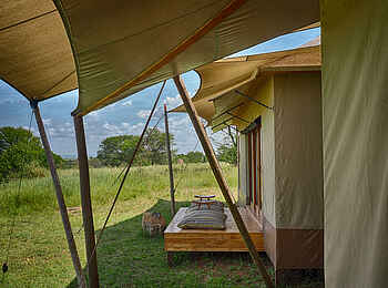 Sayari Camp: Family Tent - Terrasse